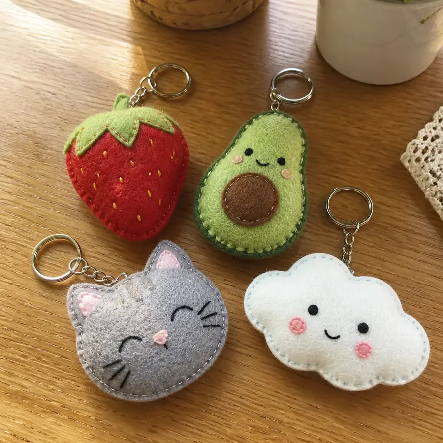 Felt keychains